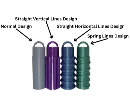 Small Money Keychain Container (4 Different Types)