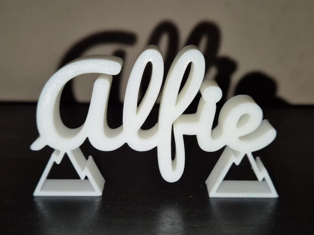 Alfie Name Sign Display Decor by GabT - MakerWorld