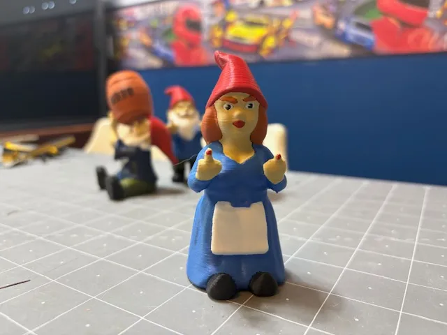 Small [impolite woman] gnome