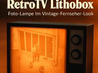 RetroTV Lithobox – Foto-Lampe Vintage-Fernseher