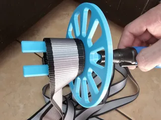 Guided ratchet strap winder 1/4 inch shank