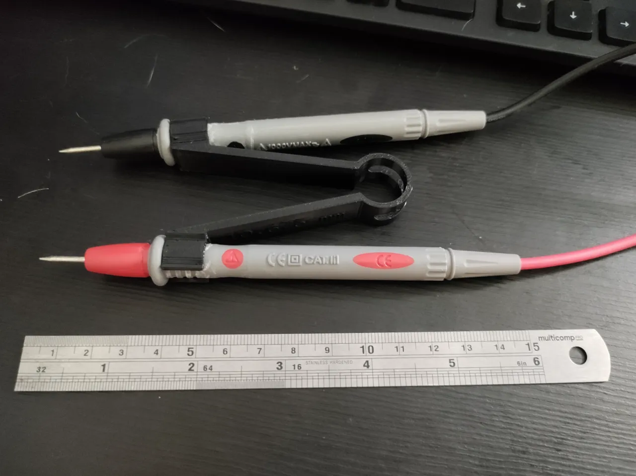 Multimeter Probe Tweezers view 2