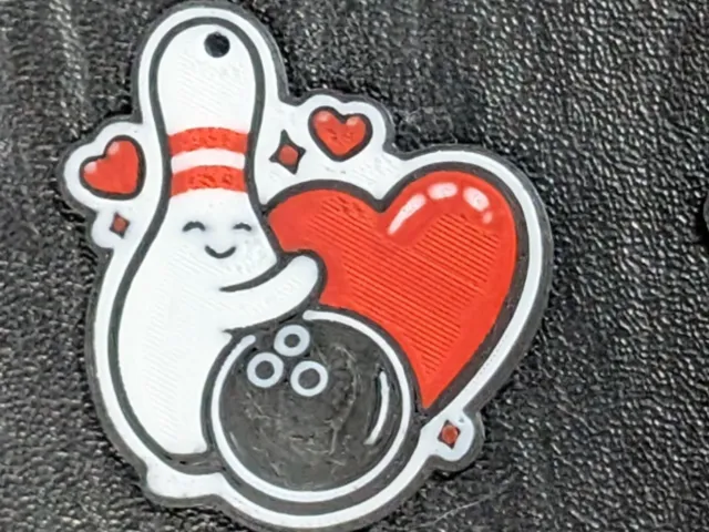 Bowling Valentines Earrings