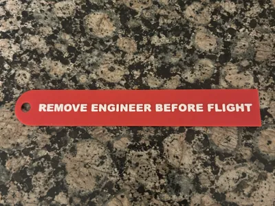 Remove Engineer before flight Tag 