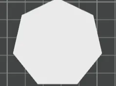 Flat Heptagon — 2D Basic Shape (Printable STL)