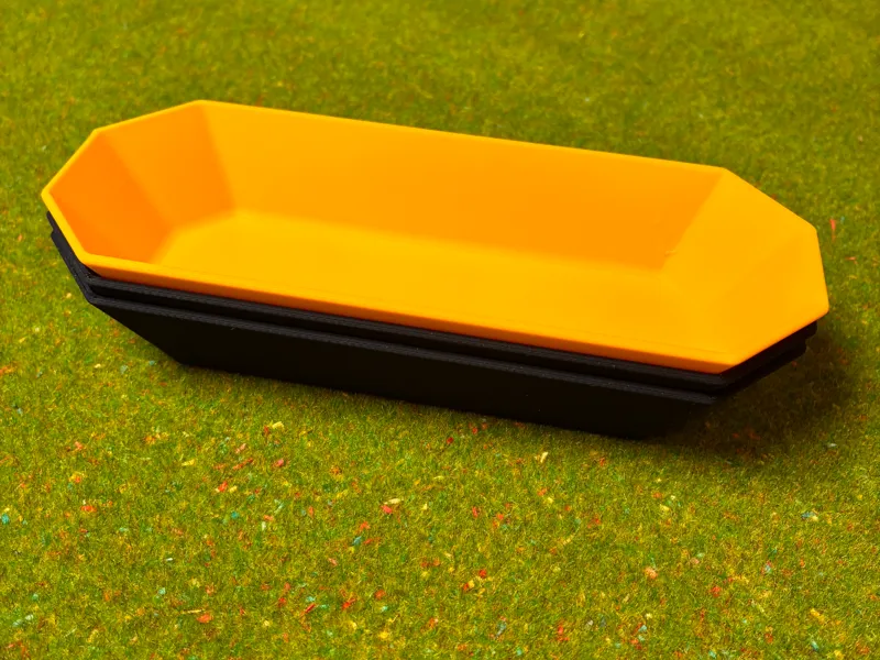Stackable Rectangular Token Tray for Board Games