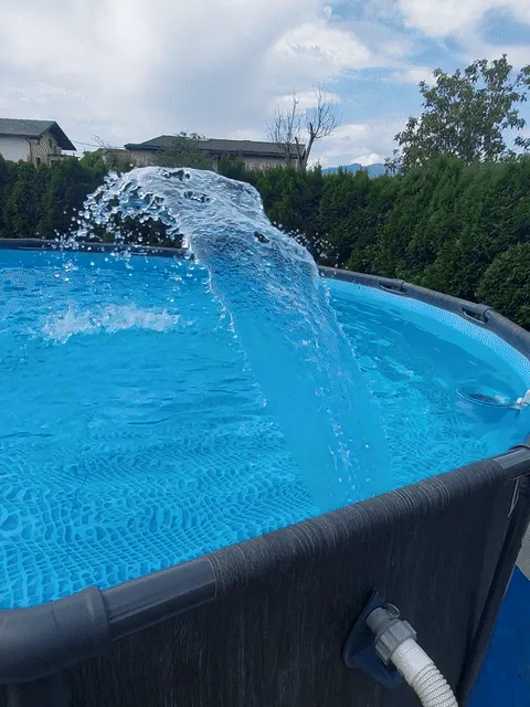Intex pool fountain direct mounting (no supports) view 2