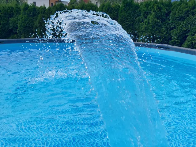 Intex pool fountain direct mounting (no supports)