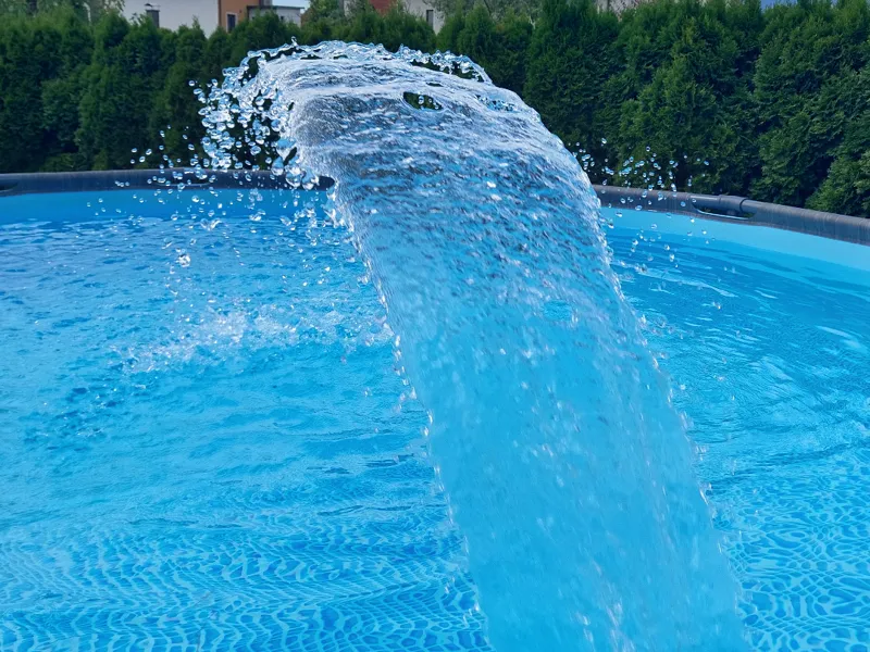 Intex pool fountain direct mounting (no supports)