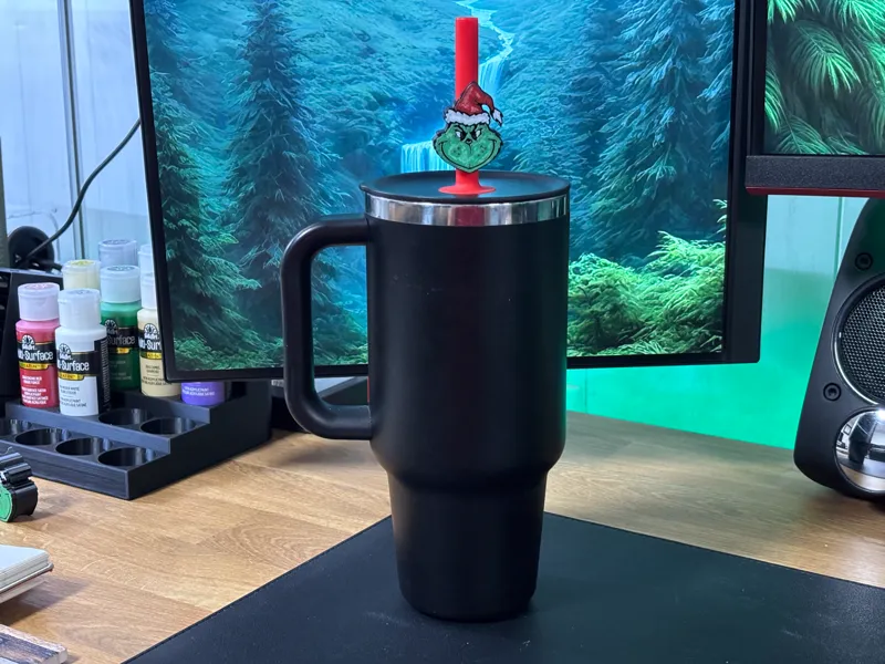The Grinch Inspired Straw Topper