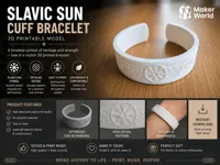 Bracelet manchette Soleil slave — photo 2
