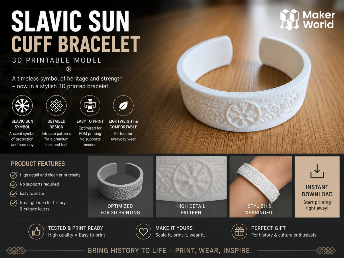 Bracelet manchette Soleil slave