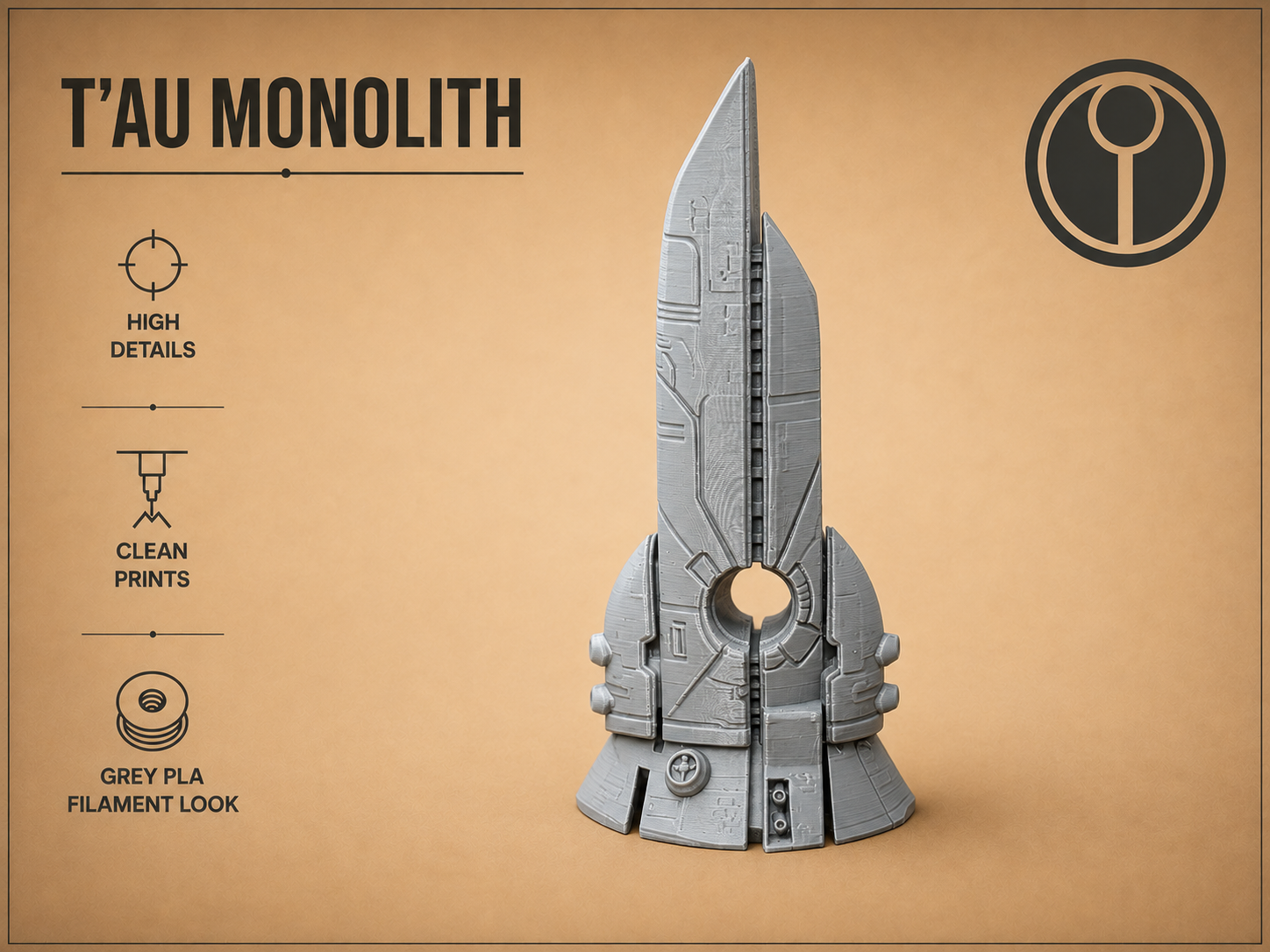 Tau Energy Pylon - Tabletop Terrain - 1