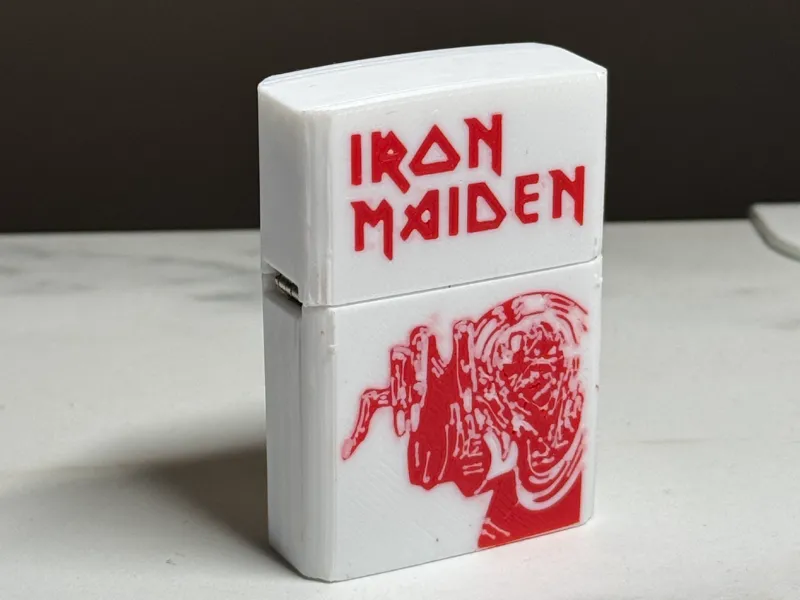 Maiden's zippo cap