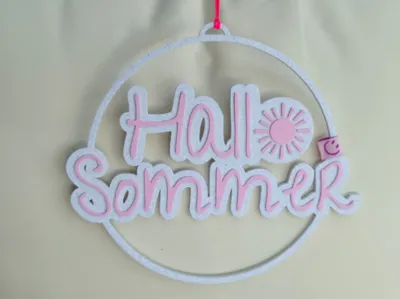 Door wreath, window wreath for summer