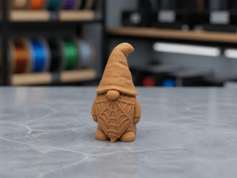 Modelo para impresión 3D: Spinnennetz Wichtel mit geheimnisvollem Bartrelief — referencia de MakerWorld