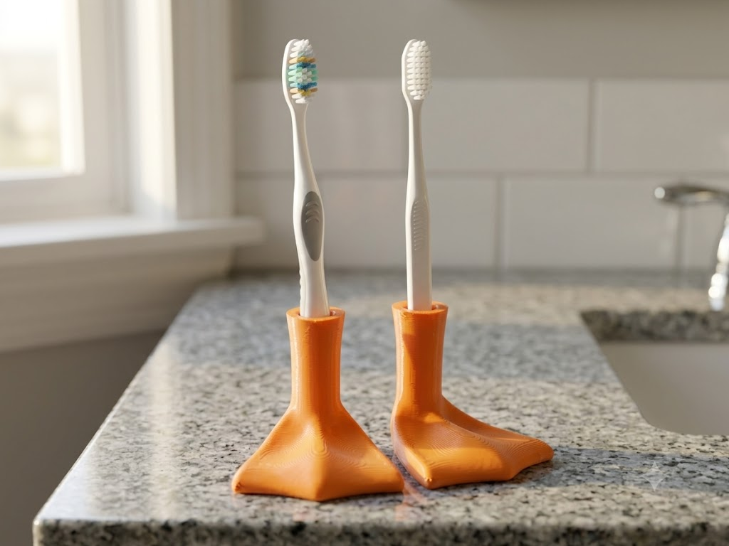 Toothbrush Stand — Duck Feet