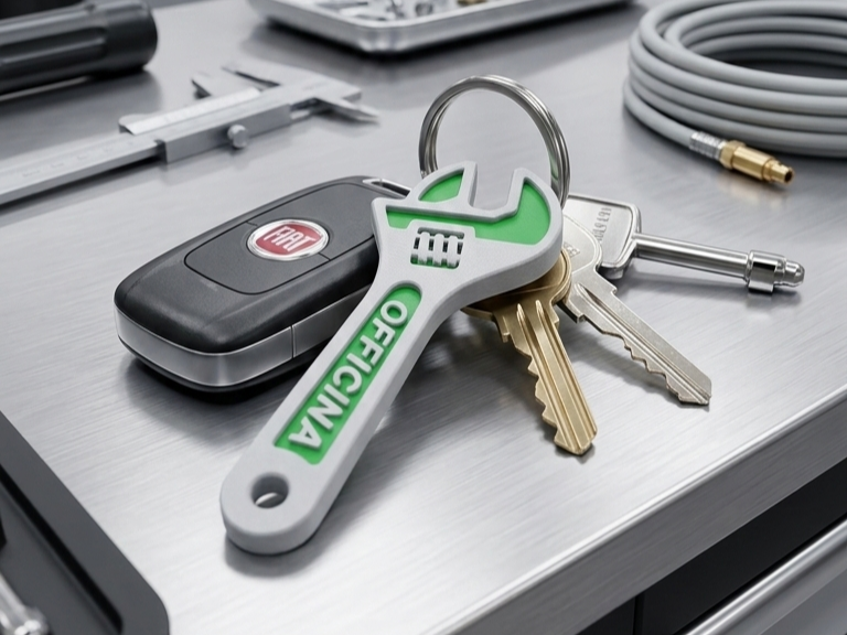 Portachiavi chiave inglese per officina