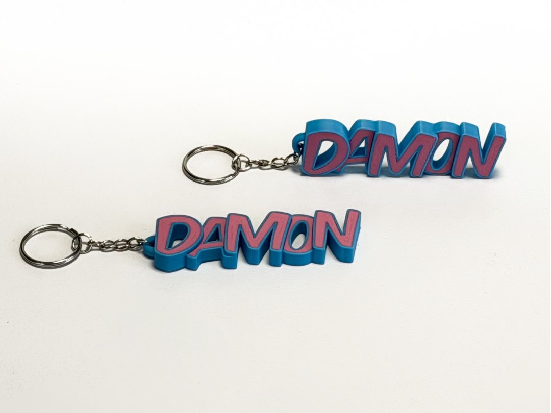 Schöner Schlüsselanhänger mit dem Namen Damon