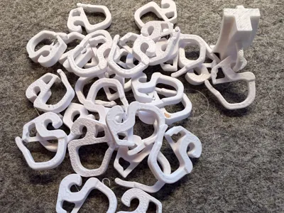 IKEA VIDGA curtain gliders and hooks