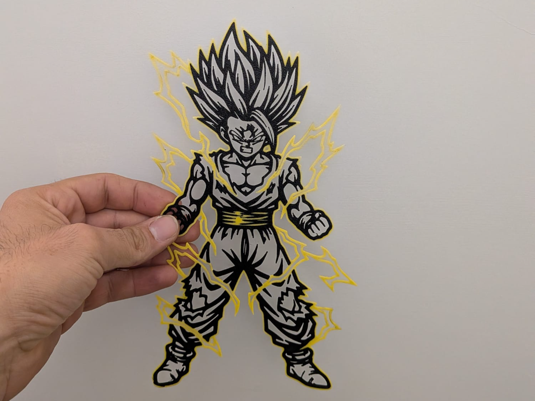 silhouette gohan ssj2