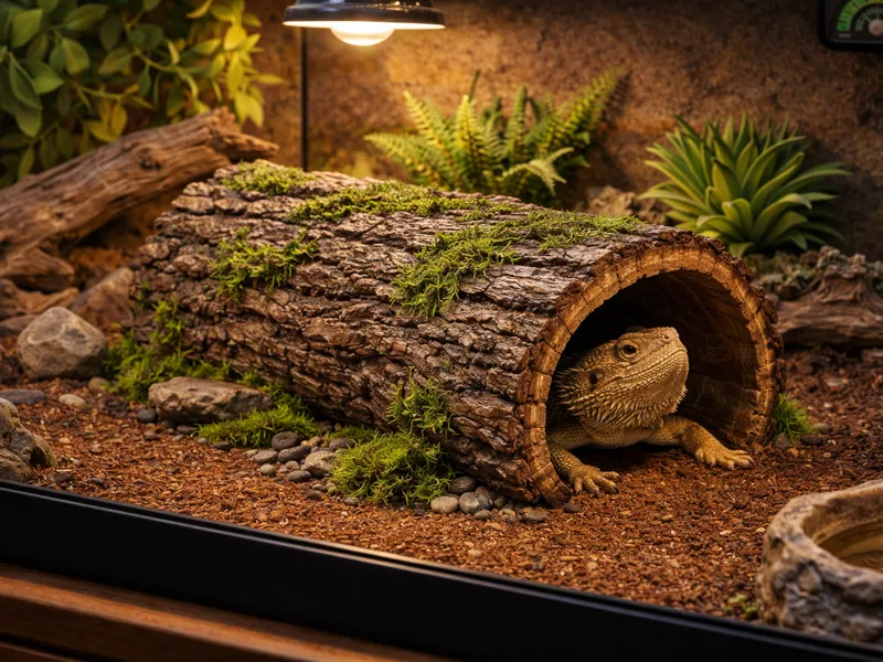 reptile encloser log