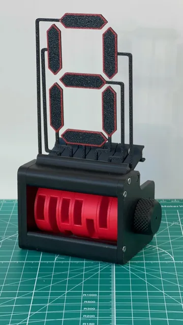 Modelo para impresión 3D: 7- Segment-mechanisches-Display — vista de referencia 3