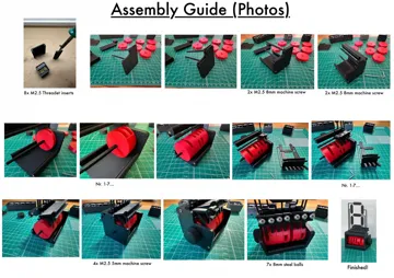 Modelo para impresión 3D: 7- Segment-mechanisches-Display — vista de referencia 5