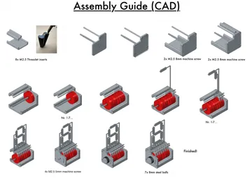 Modelo para impresión 3D: 7- Segment-mechanisches-Display — vista de referencia 4