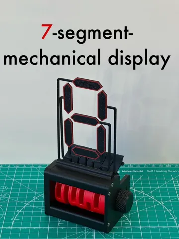 Modelo para impresión 3D: 7- Segment-mechanisches-Display — vista de referencia 2
