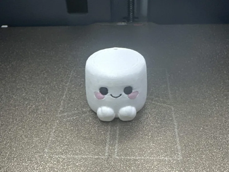 Cute Marshmallow Keychain