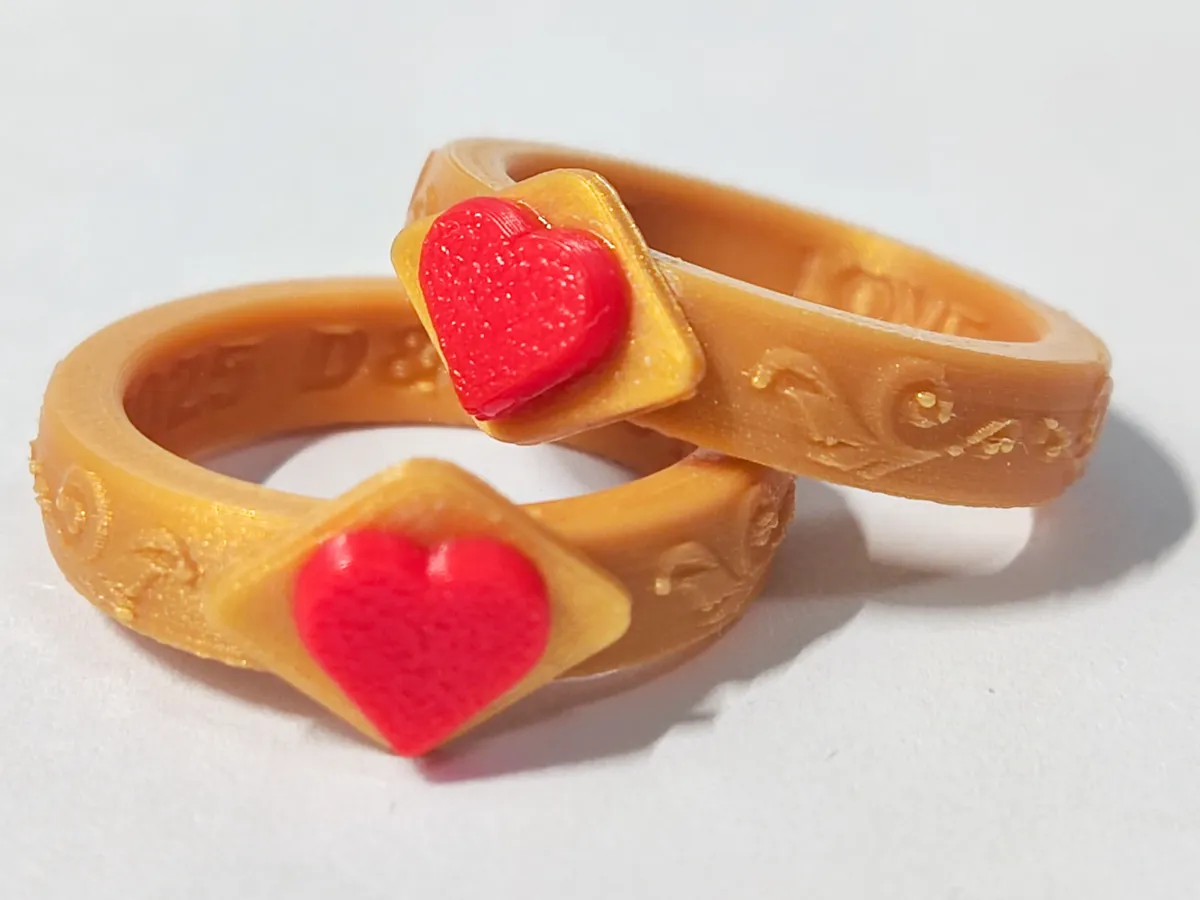 Love Ring - Free 3D Print Model - MakerWorld