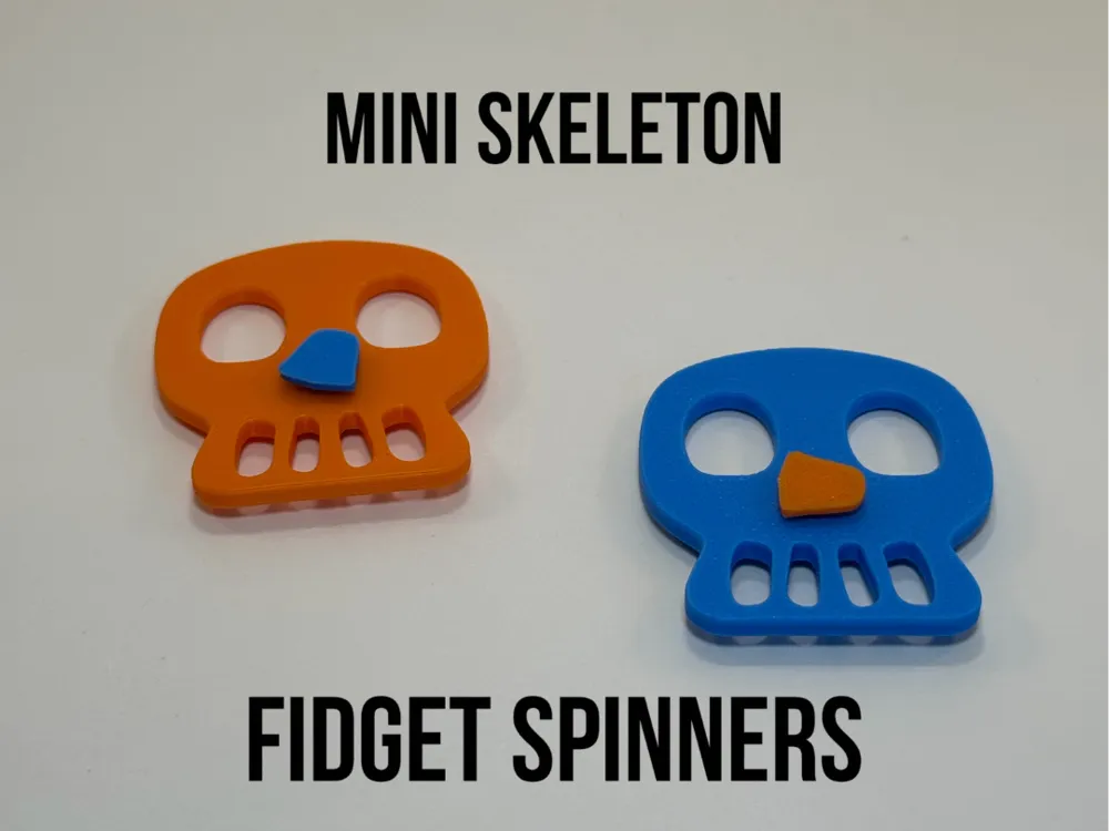 Mini Skeleton Fidget Spinner - Free 3D Print Model - MakerWorld