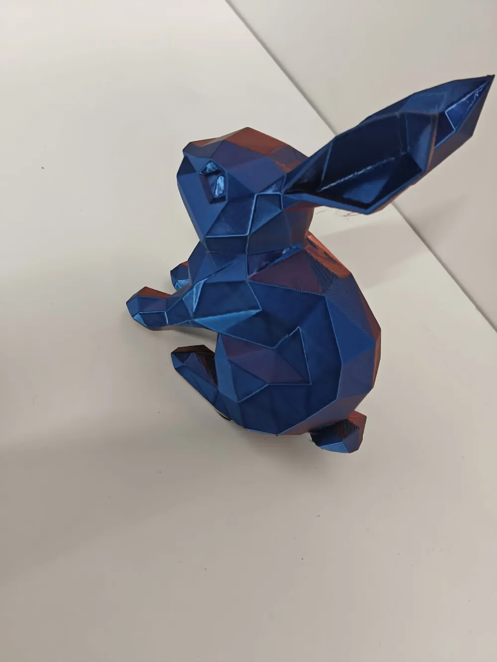 Low Poly Bunny – Dual Color Silk PLA Rabbit - Free 3D Print Model ...