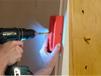 8mm Shelf Pin Sleeve Drilling Jig (32mm spacing)