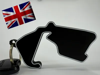 Silverstone Track Key Chain 