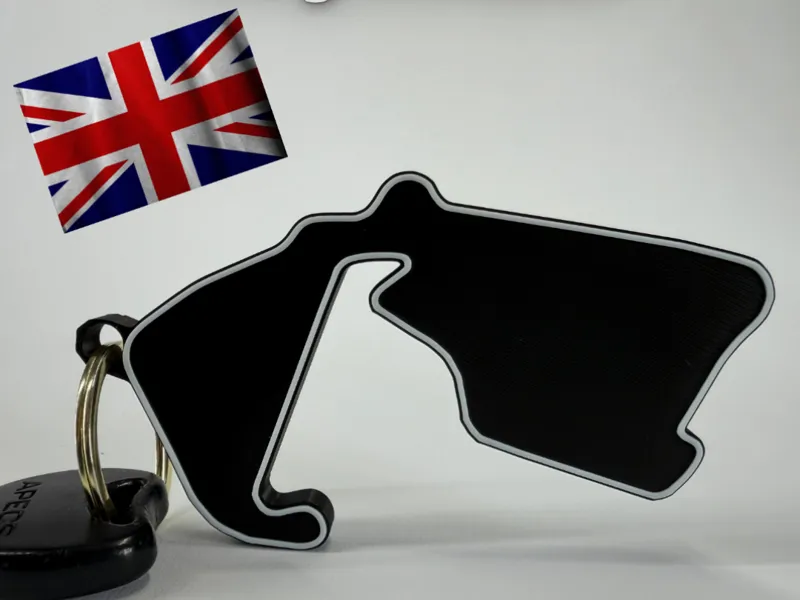 Silverstone Track Key Chain 