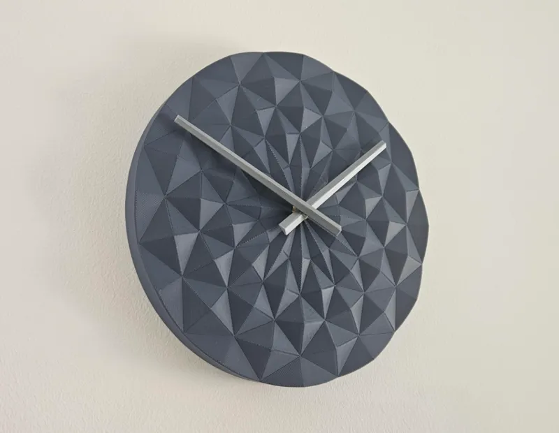 Wall clock: Geometric quadrangle style