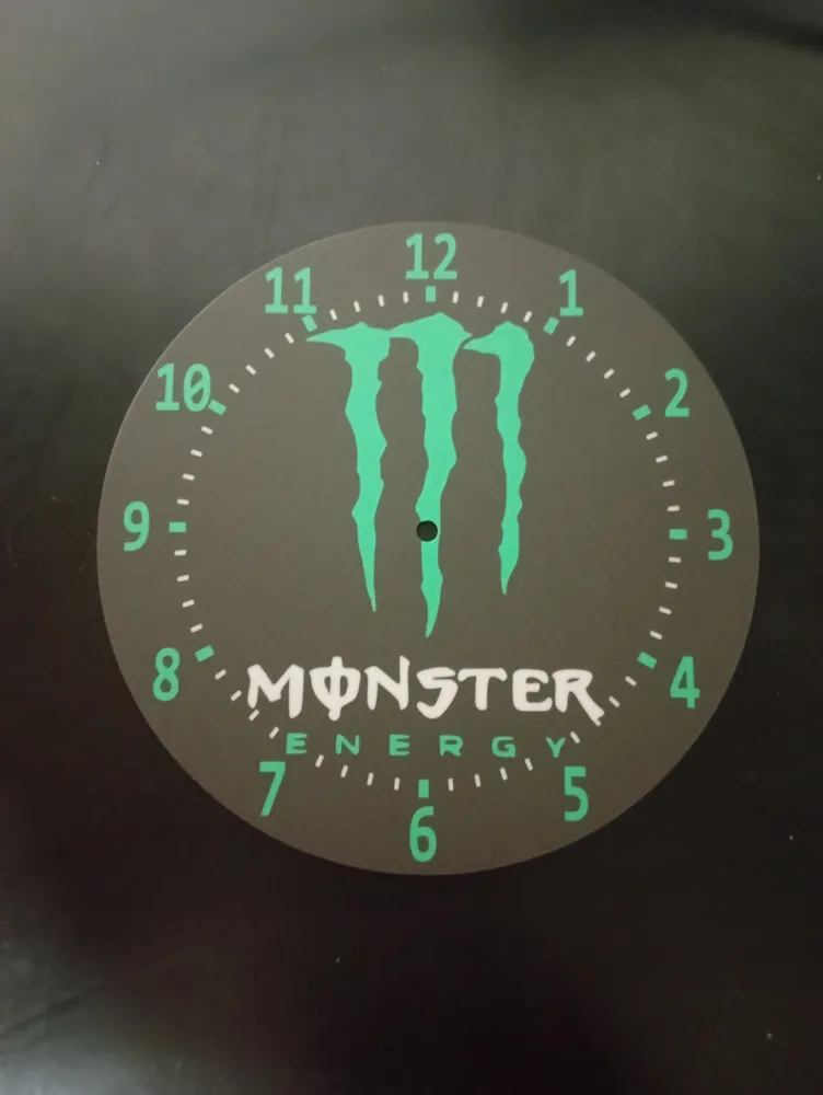 Monster Energy wall clock - Free 3D Print Model - MakerWorld