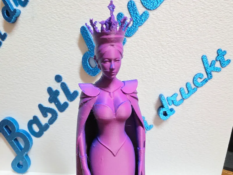 fairytale queen in an elegant long dress