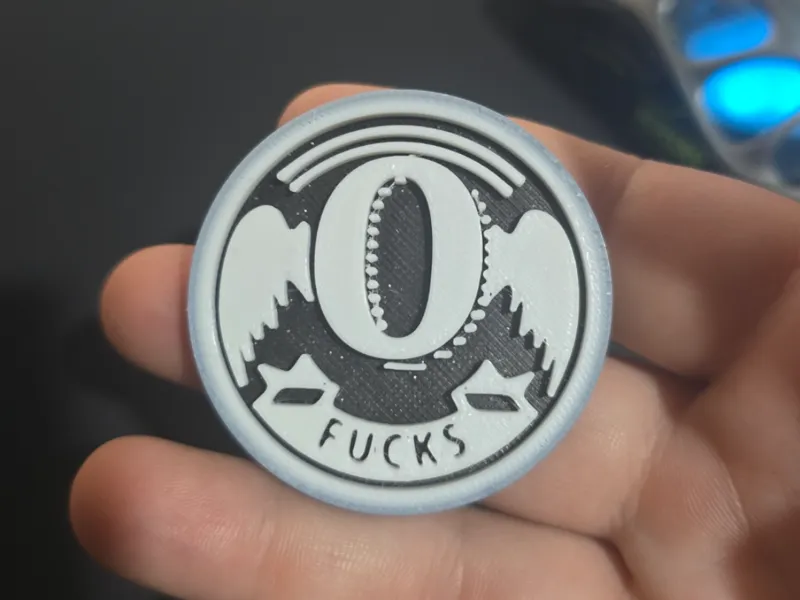 Coin of Zero Fks to give