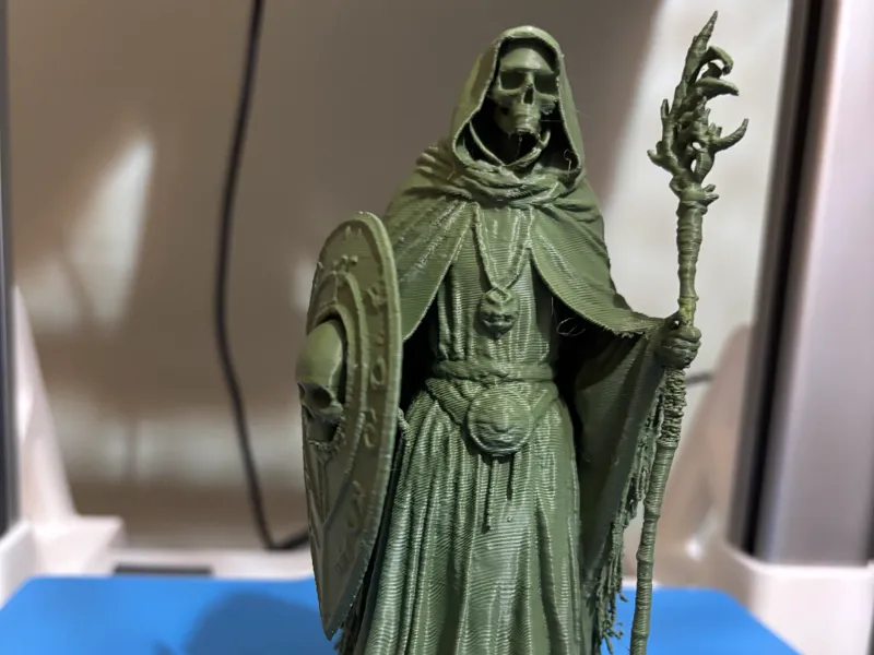 warlock with skull face