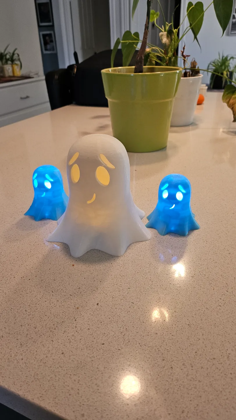 Cute Halloween tea light/LED Ghosts by Tommy Gun MakerWorld: Download ...