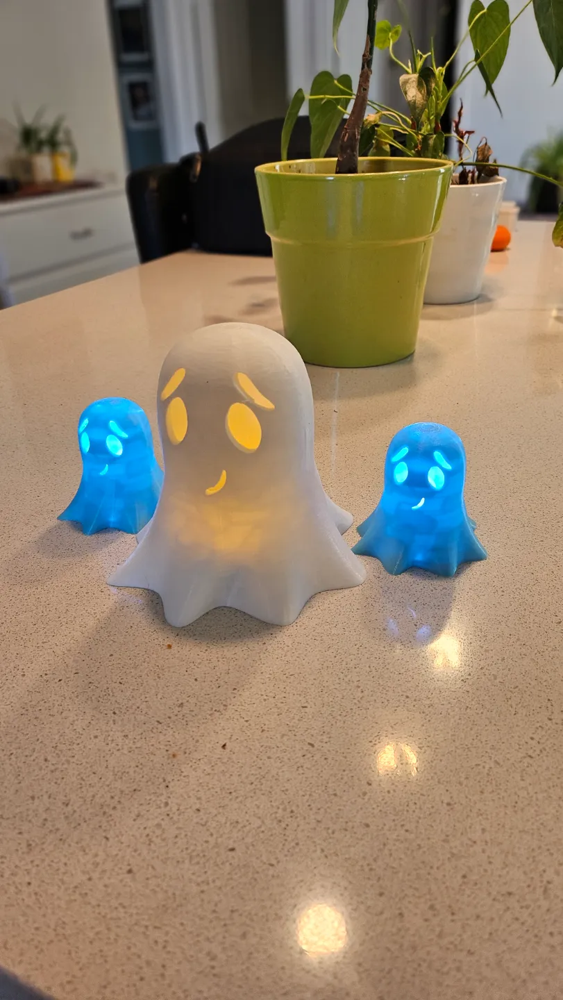 Cute Halloween tea light/LED Ghosts by Tommy Gun MakerWorld: Download ...