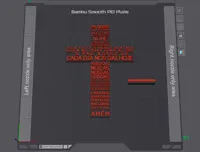 Inlay Kreuz Vater unser mit 0.4 Düse Sprache portugiesisch