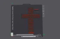 Inlay Kreuz Vater unser mit 0.4 Düse Sprache englisch