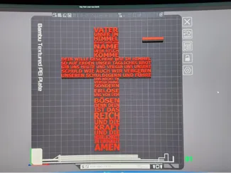 Inlay Kreuz Vater unser 0,4 Düse