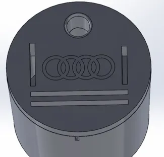 Audi Becher für Kleingeld und Stift