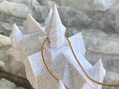 Provo City Center Temple Ornament (Repaired mesh)