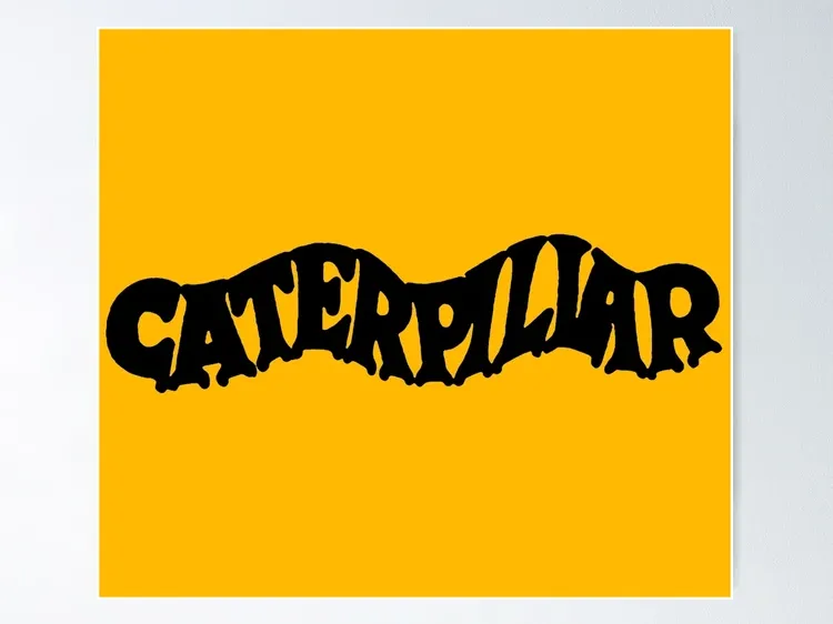 Original Caterpillar logo keyring